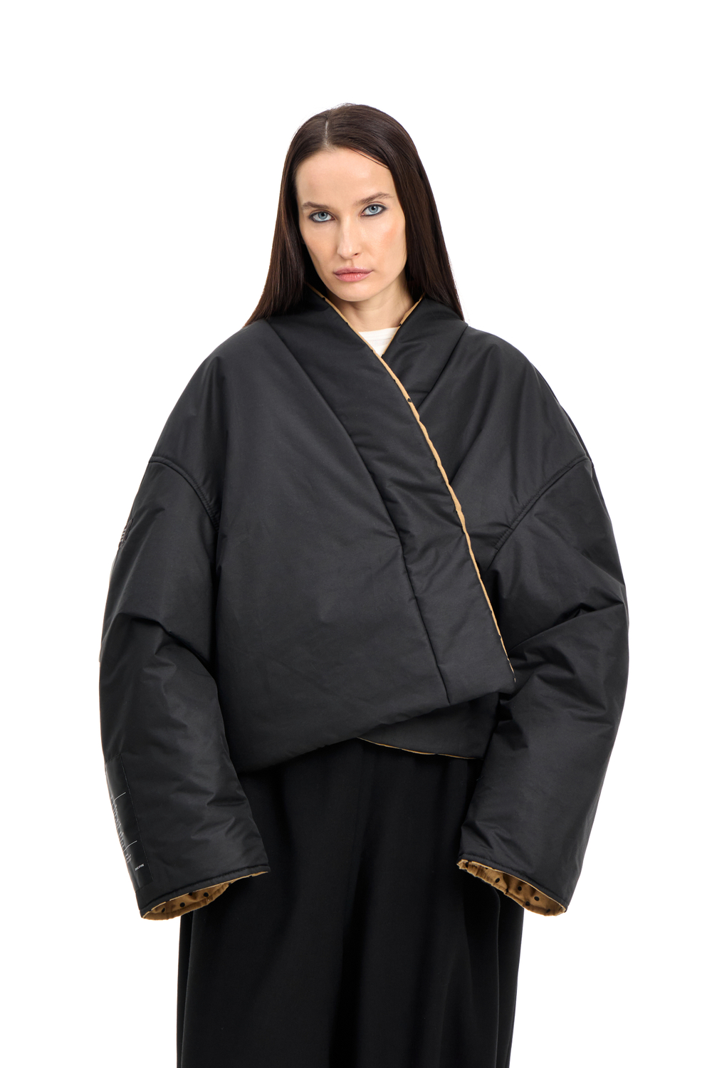 Куртка двусторонняя TULUP camel/black