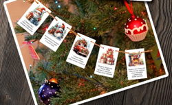 Открытка новогодняя мини