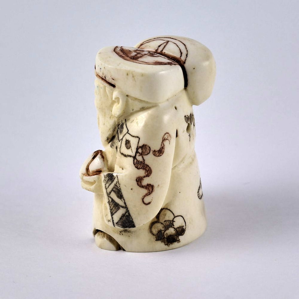 Нэцкэ Дзюродзин с мешком риса