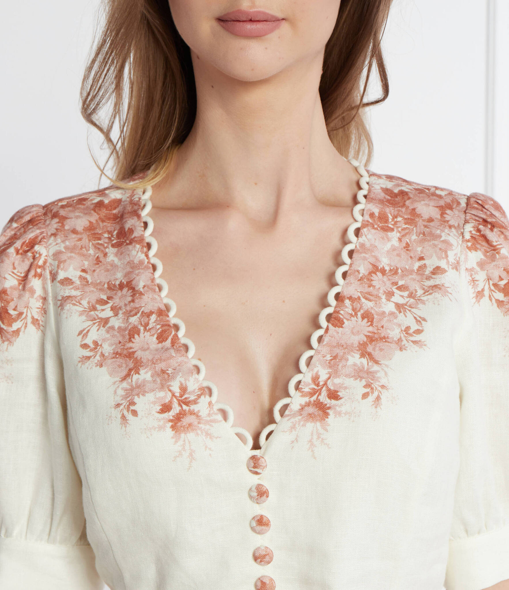 Льняное платье TWINSET - белый(241TT2401)