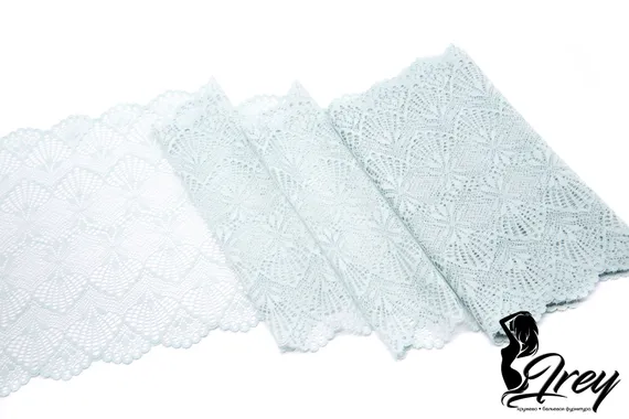 03-232 Кружево эластичное 23 см, ментол пастель