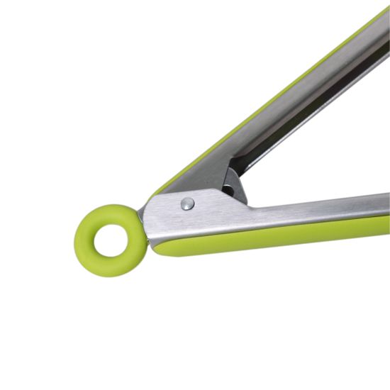 Щипцы нейлоновые 23 см. Kamille КМ-7514 с ручками из нержавеющей стали