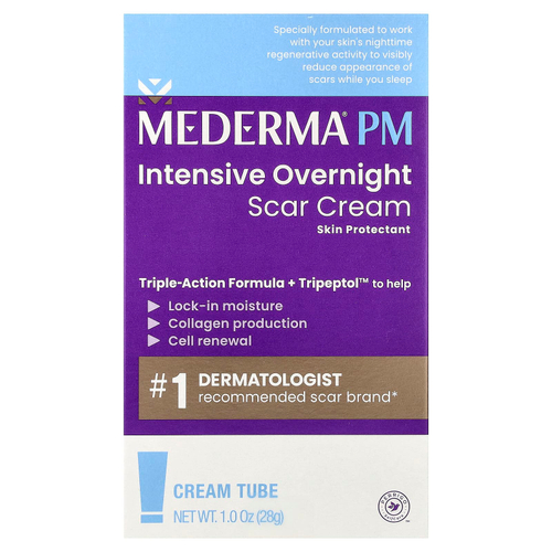 Mederma, PM, интенсивный ночной крем от шрамов, 28 г (1 унция)