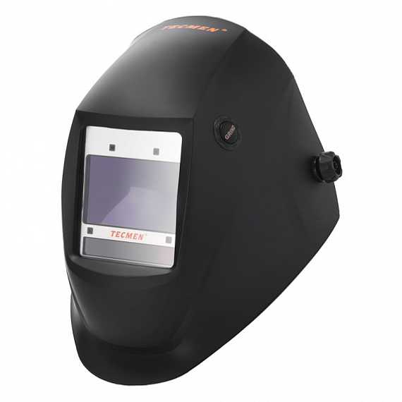 Маска сварщика с АСФ Хамелеон Tecmen ADF 815L TM16 черная (с внешней кнопкой режима зачистки)