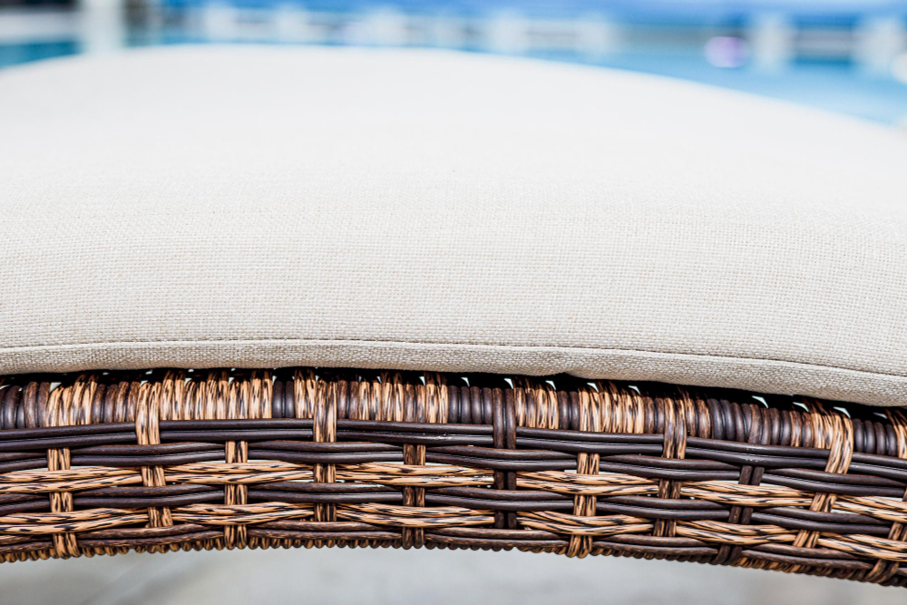 Шезлонг ROYAL FAMILY AGATA коричневый с матрасом