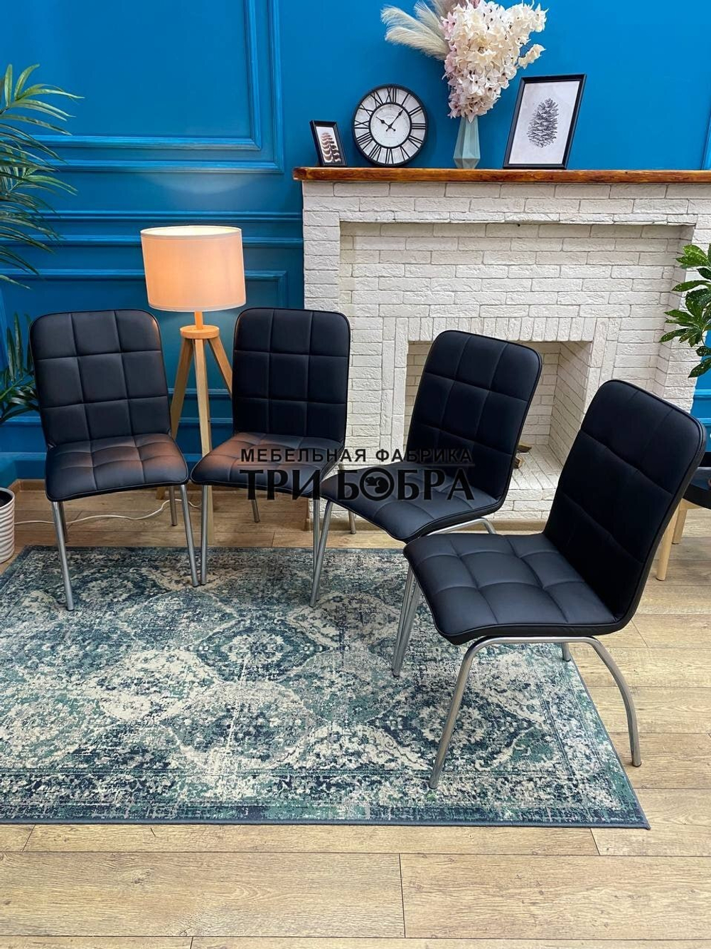 Стул «ЛОРД» черный экокожа