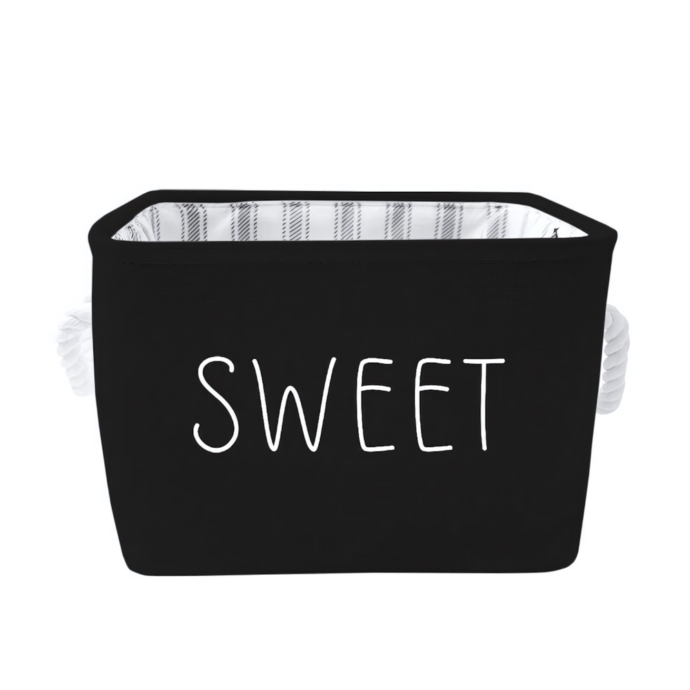 Корзина для хранения "Black", Д240 Ш240 В190, черный