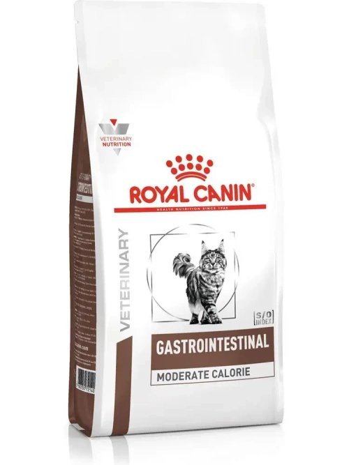 Royal Canin Gastro Intestinal Moderate calorie Сухой корм для кошек для лечения заболеваний ЖКТ при избыточном весе,350г