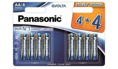 Батарейки Panasonic Evolta AA щелочные 8 шт