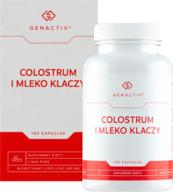 Диетическая добавка Genactiv Колострум и кобылье молоко, 180 капсул