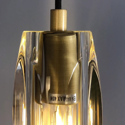 Подвесной светильник MT8851-1H bronze/clear