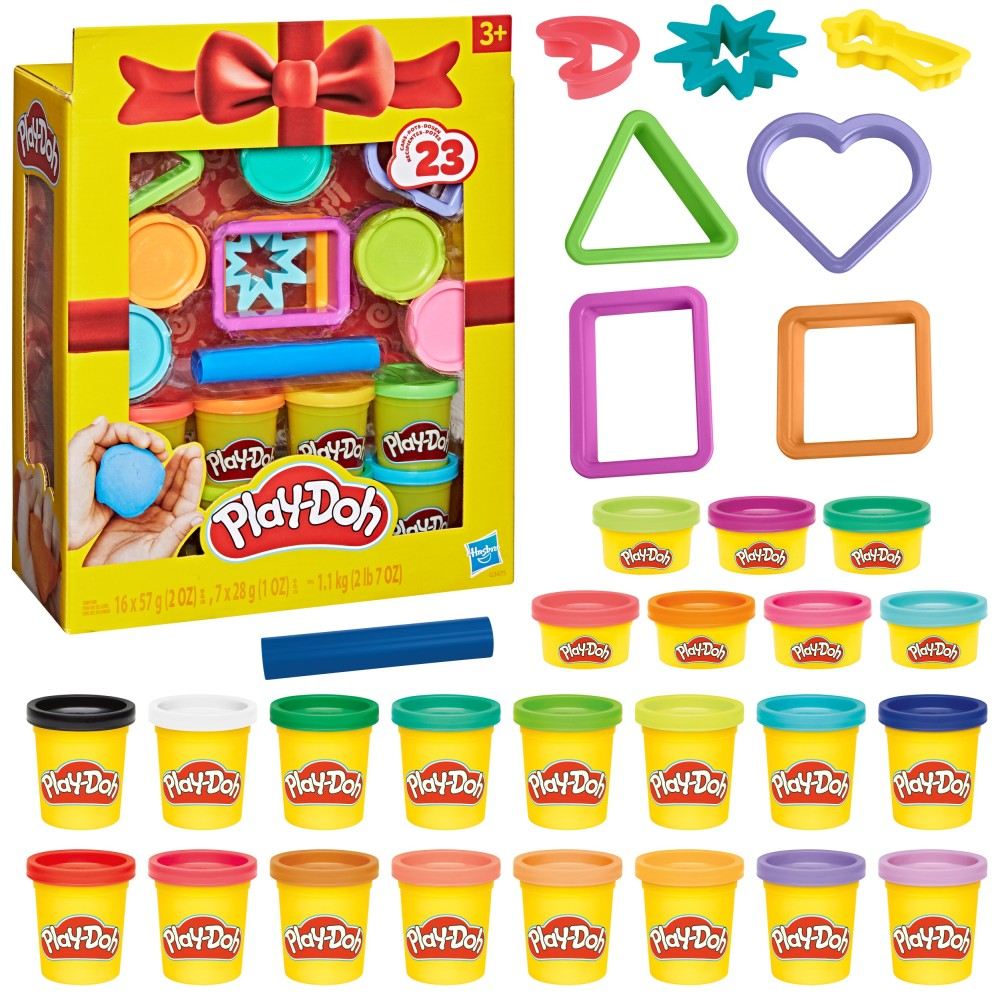 Hasbro G3475 — Набор с пластилином Play-Doh Подарочный набор 23 банки G3475 — фото 1