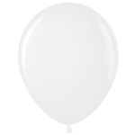 Шар (12"/30 см) Белый (800), металлик 100 шт.