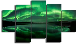 Модульная картина " Северное сияние"