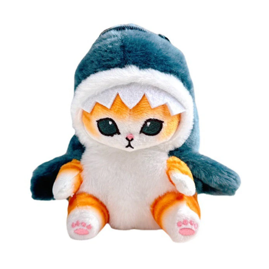 Мягкая игрушка "Котик в акуле", 20см