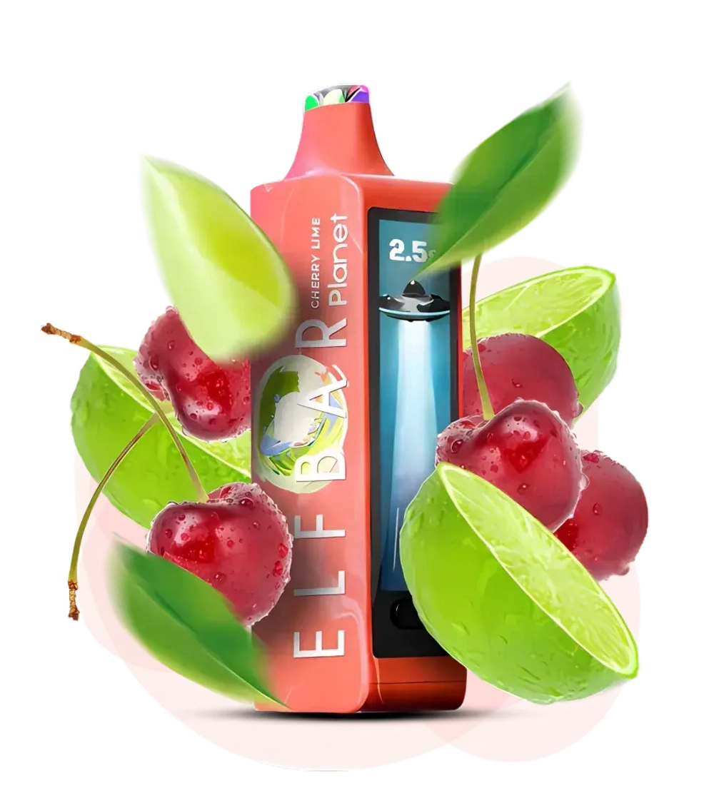Elf Bar Planet 25000 - Cherry Lime (5% nic)