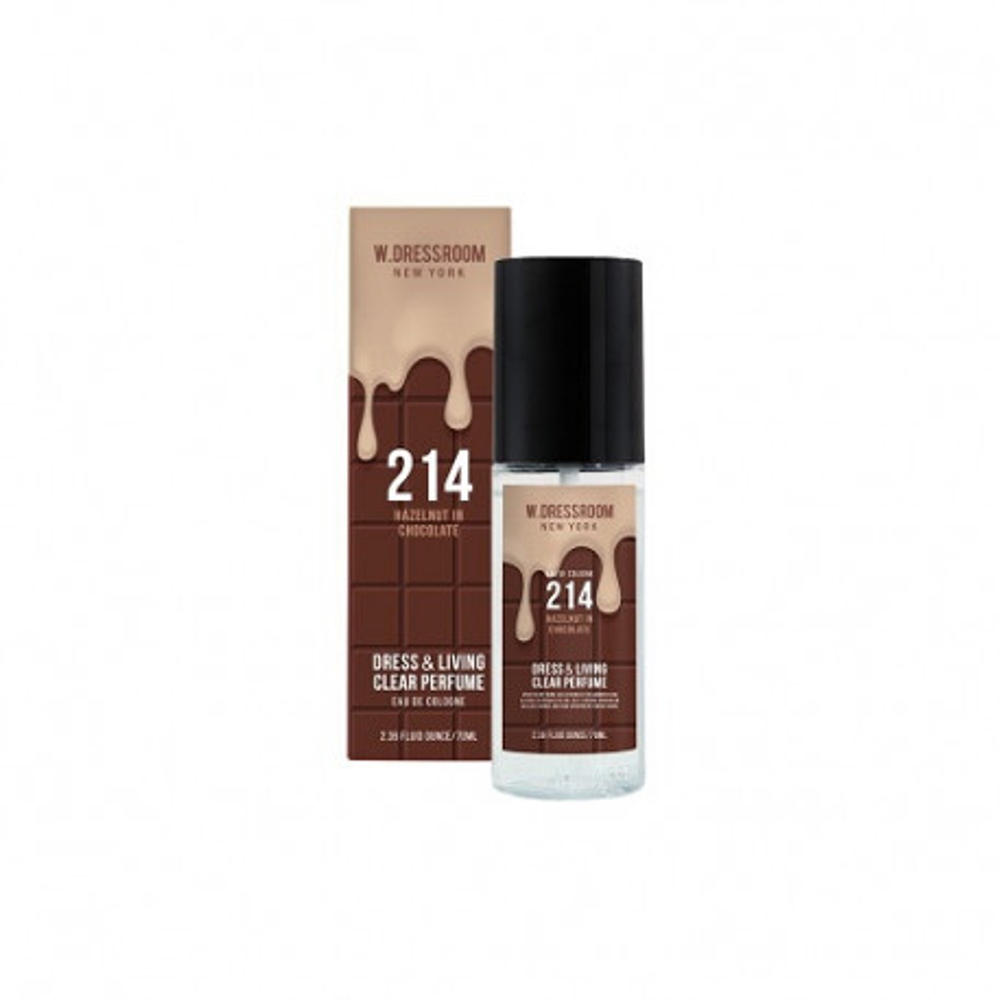 W.DRESSROOM Dress & Living Clear Perfume No.214 Hazelnut in Chocolate 70ml | Парфюмированный спрей