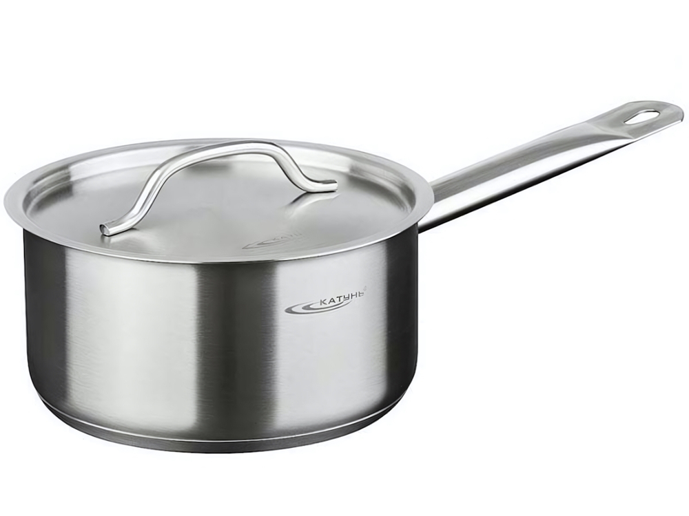 Ковш 1,5л с крышкой Общепит 16*8см