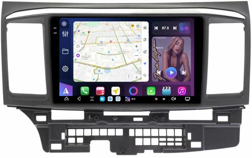 Магнитола для Mitsubishi Lancer X 2007-2016 (рамка 9) - FarCar S500-TS20 монитор 9.5" 2K QLED на Android 14, Быстрейшая, CarPlay, 4G SIM-слот