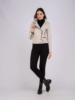 Куртка женская из натуральной кожи с капюшоном Турция