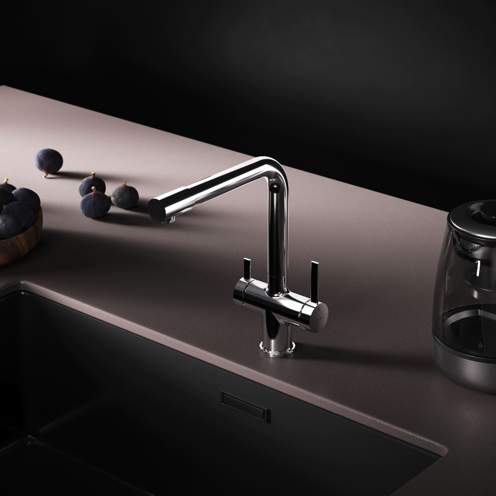 Смеситель для кухни с каналом для питьевой воды, L-излив AM.PM Func F8F05700