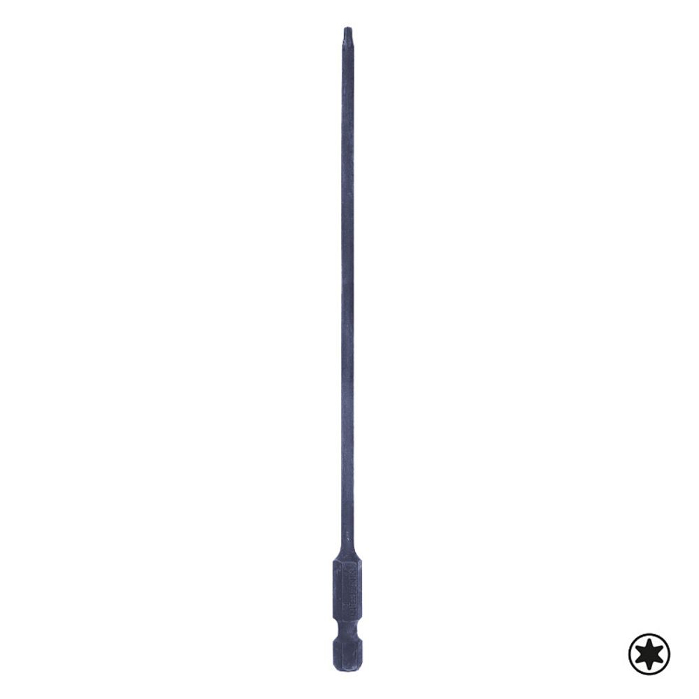 KING TONY (711506T) Вставка (бита) торцевая 1/4&quot;, L = 150 мм, TORX, T6, для шуруповерта