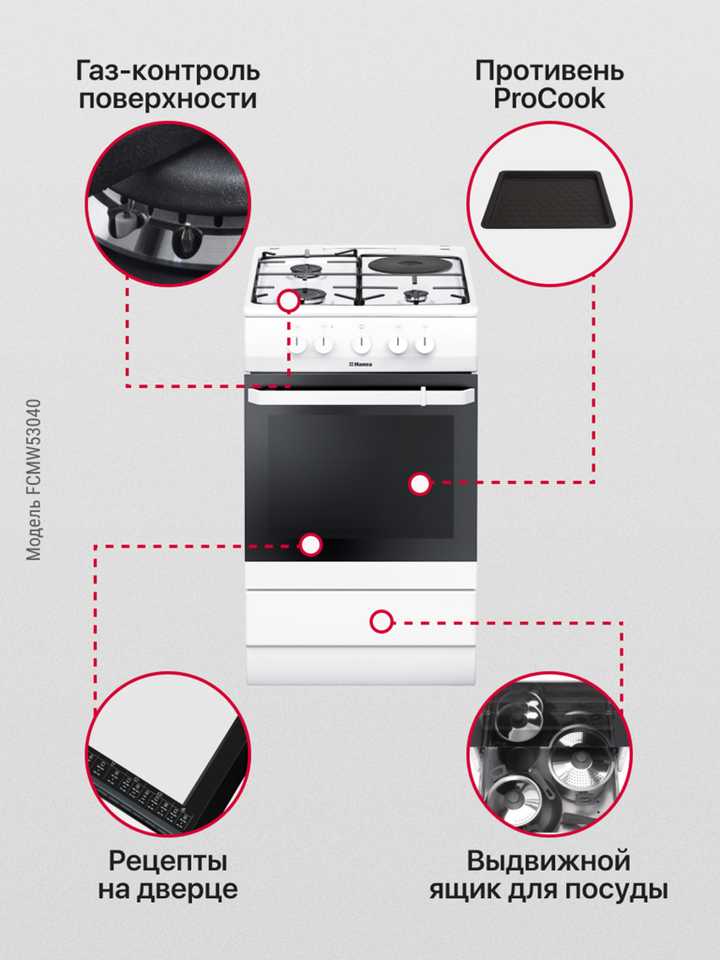 Комбинированная плита Hansa FCMW53040