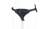 Женский пояс-трусики c 2 насадками (Цвет: телесный с черным)