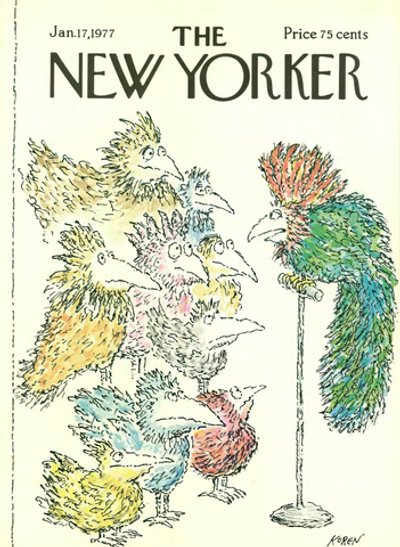 Журнал The New Yorker 17-01-1977, обложка
