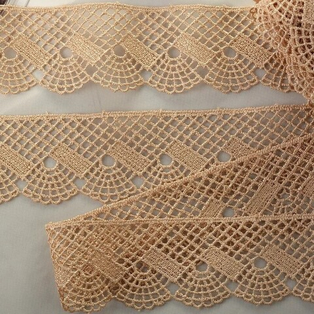 Кружево гипюр KRUZHEVO шир.45мм цв.14 капучино
