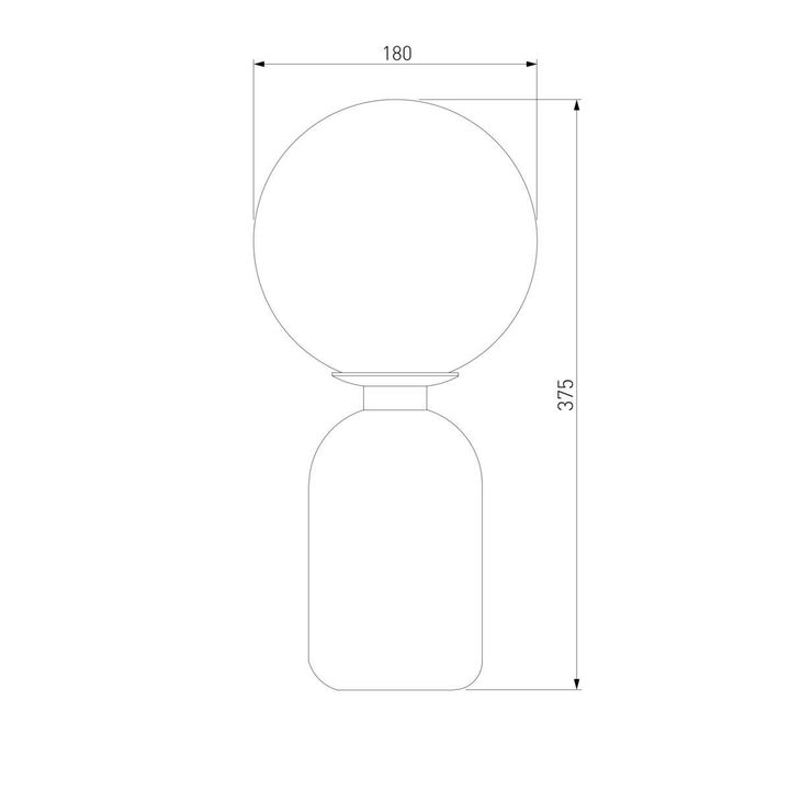 Настольная лампа Eurosvet Оптима Bubble 01197/1 черный