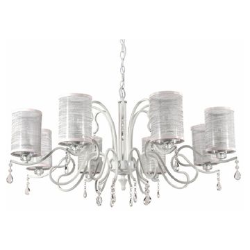 Подвесная люстра Elisa White SP8 Crystal Lux
