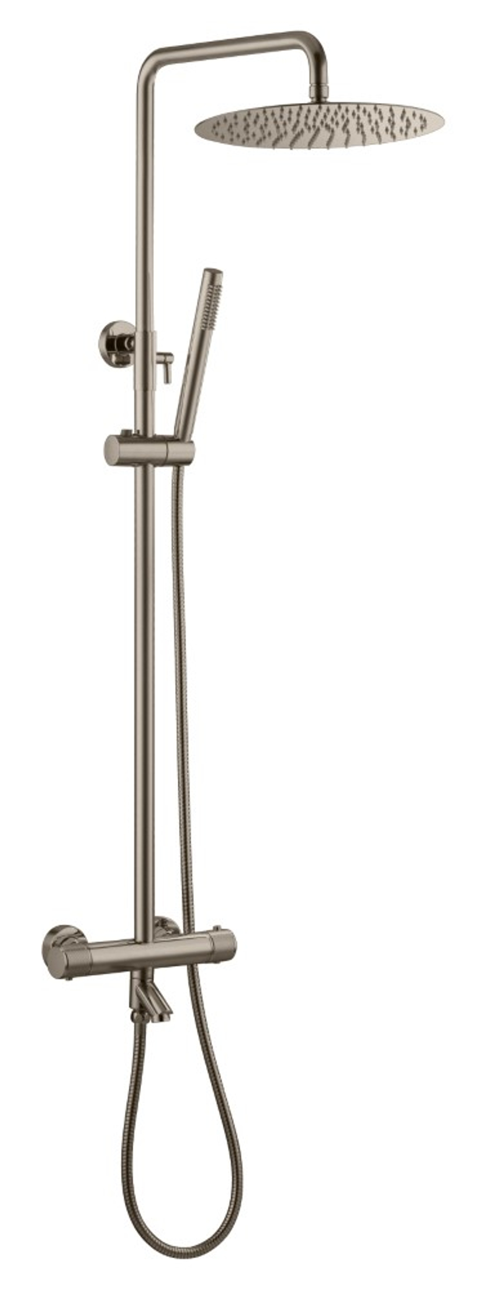 Стойка для душа c термостатом UNO Nickel Brush
