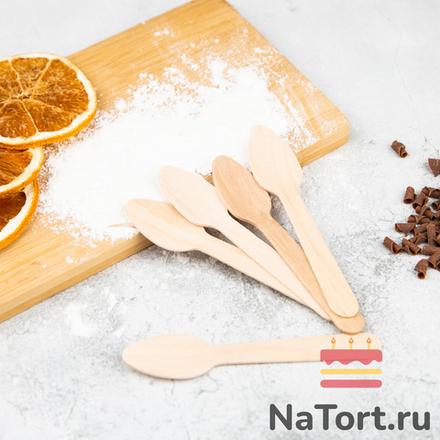 Ложечки деревянные 11 см (100 шт)