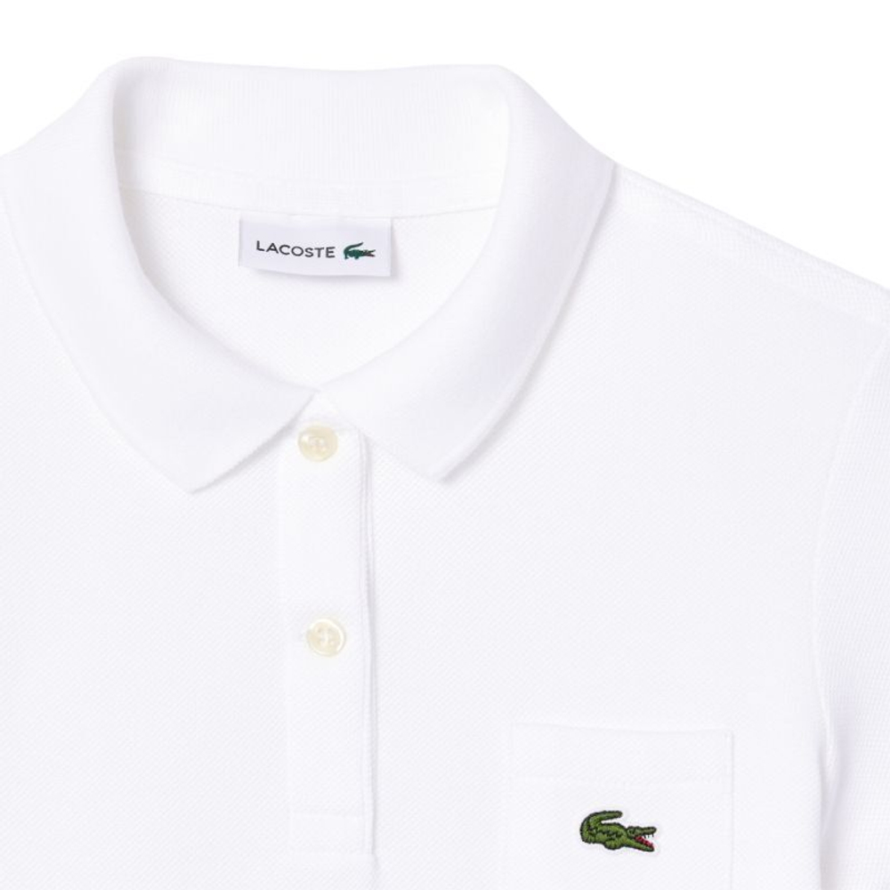 Платье для девочки теннисное Lacoste Pique Polo Dress - белый