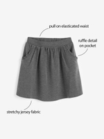 Юбка школьная с карманами для девочки Next 482-834, Серый