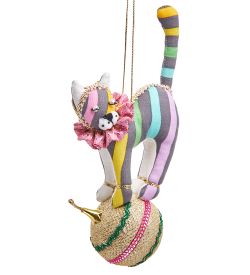 РусКукла RK-884 Кукла подвесная «Кот на шаре»