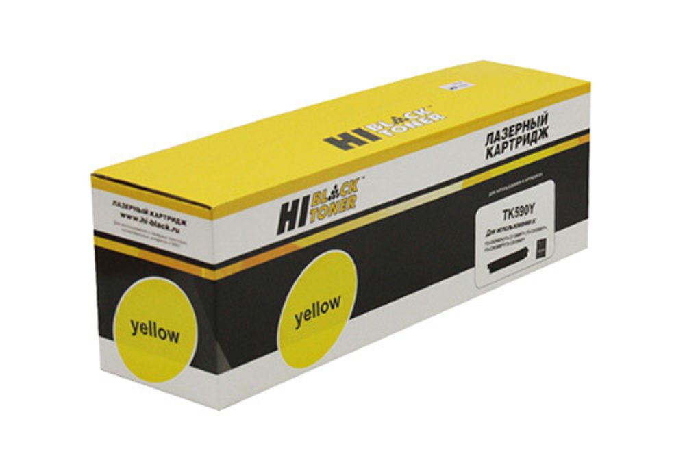 Тонер-картридж Hi-Black (HB-TK-590Y) для Kyocera FS-C5250DN/C2626, Yellow, 5K