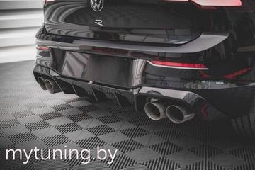 Диффузор бампера заднего V.2 для VOLKSWAGEN Golf VIII R (20-...)