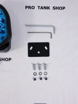 Фара AURORA ALO-P-R-7-R15Y-AW 7″ 270W c подсветкой корпуса (ДХО) Янтарный + Белый 1 шт.