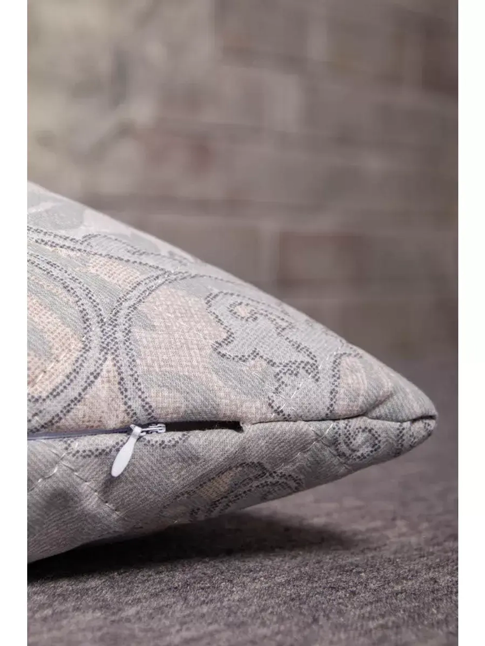 Наволочка (чехол на подушку) лен 50х70 стеганная