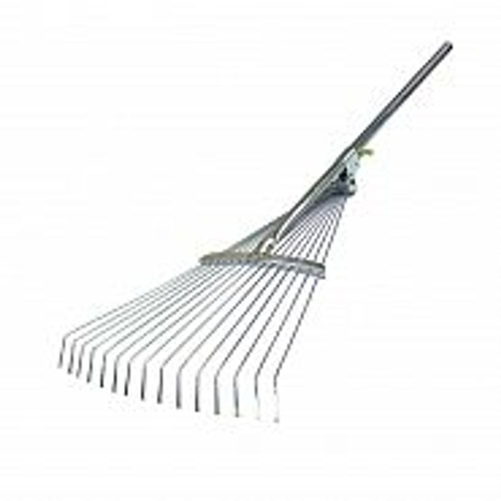 Грабли веерные Feona, проволочные, регулируемые, с металлической ручкой 120 см