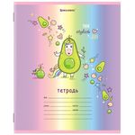 Тетрадь 12 л. BRAUBERG, клетка, обложка картон, "ЕДИНОРОГ", 106458, 5шт