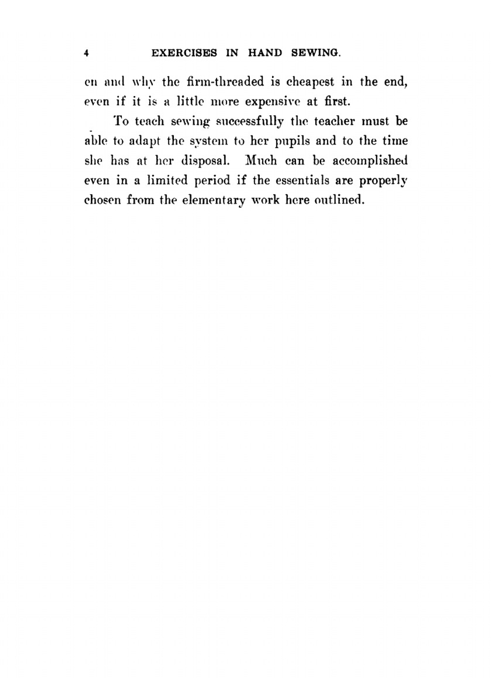 Manual of Exercises in Hand Sewing. Adopted by Industrial and Grade Schools | Margaret Josephine Blair