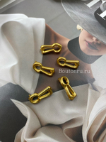 Брошь "Замочная скважина" матовое золото Скиап.