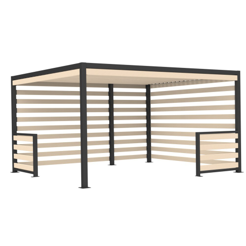 Навес парковый PO-3640, 3640*3140*2000 мм.