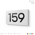 Номер на дверь 159, табличка на дверь для офиса, квартиры, кабинета, аудитории, склада, белая 120х70 мм, Айдентика Технолоджи