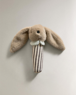 Погремушка детская Zara Home, хлопок, бежевый, 8607/052