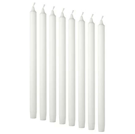 JUBLA — Свечи неароматические (длинные), 35 см, 8 шт. в упаковке (401.544.01)