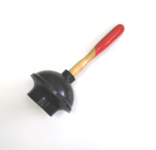 Вантуз ДВОЙНОЙ с дер. ручкой  (50/1шт)